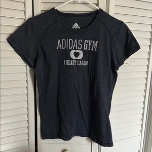 Adidas Women's charcoal  Gray Gym Tee size M